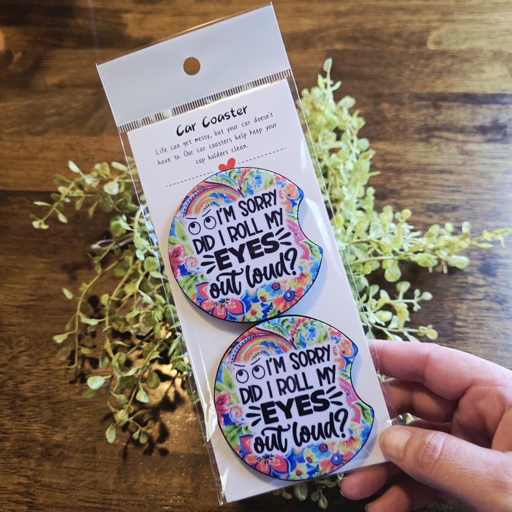 Colorful Car Coaster Set